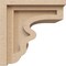 Ekena Millwork 8"W x 8"D x 8"H Wide Highland Rough Cedar Woodgrain TimberThane Corbel, Primed Tan CORUR08X08X08HLDRCPR - alternate 2